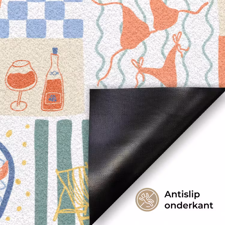Illustratie - Patroon - Grafisch - Kleur Deurmat klein 898 -antislip_NL