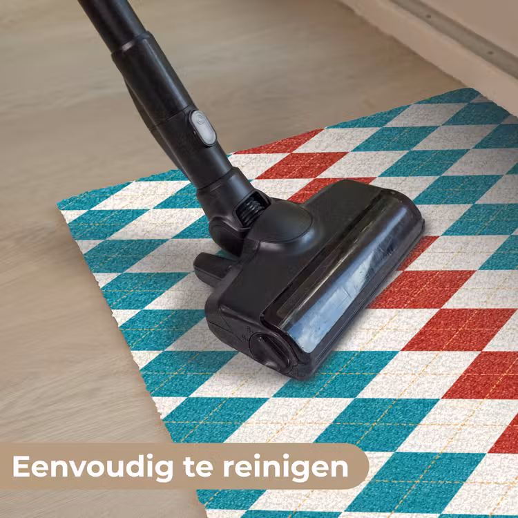 Illustratie - Ruiten - Rood - Groen Deurmat klein 898 -reinigen_NL