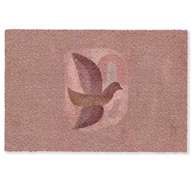 Illustratie - Vogels - Abstract - Roze Deurmat klein -zkaufland3d