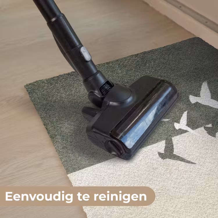 Japandi - Vogel - Groen Deurmat klein -reinigen_NL