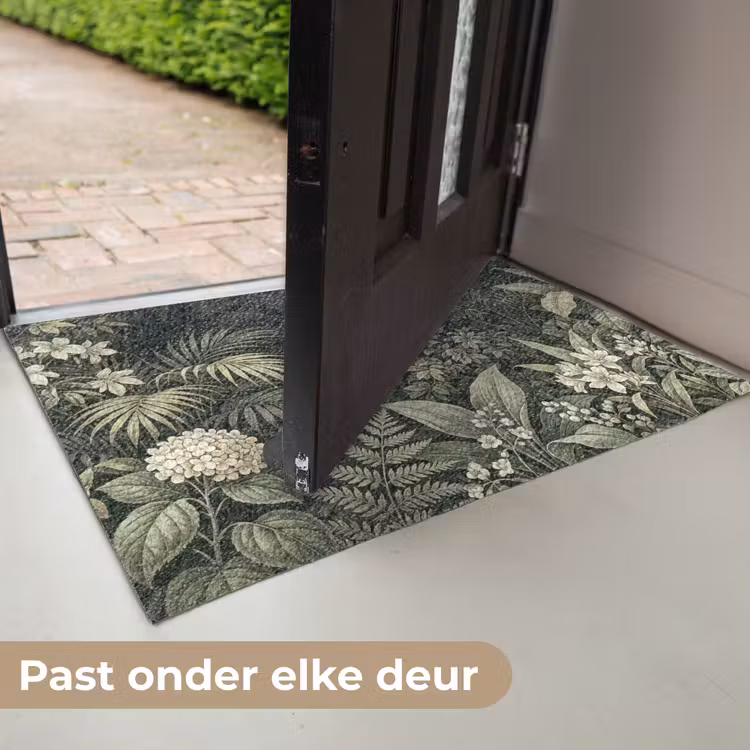 Jungle - Bladeren - Botanisch - Groen Deurmat klein -USP_NL