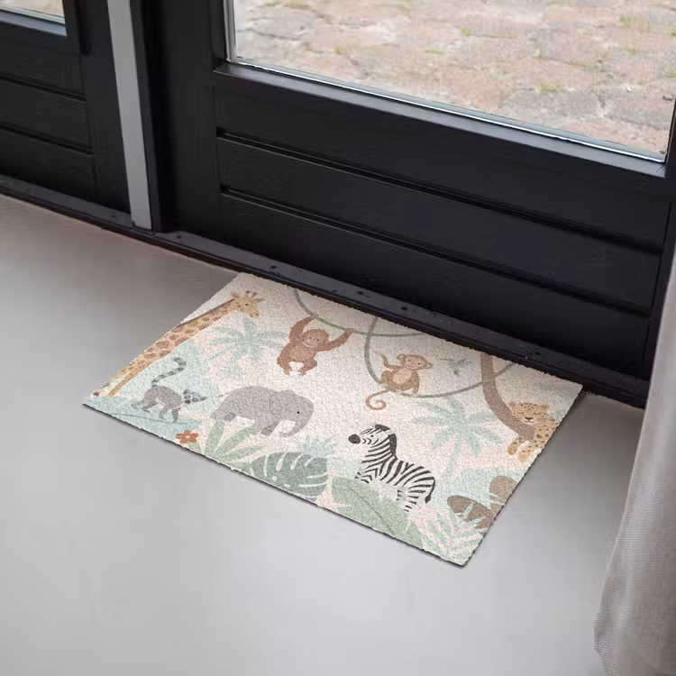 Jungle - Dieren - Groen Deurmat klein -sfeer2