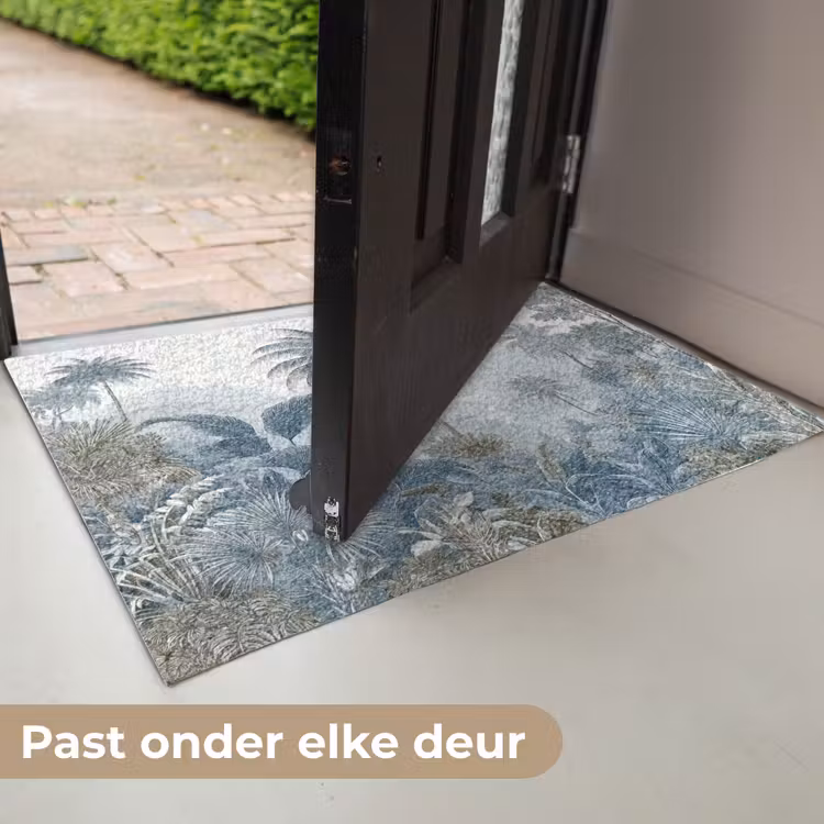 Jungle - Modern - Blauw - Groen Deurmat klein -USP_NL