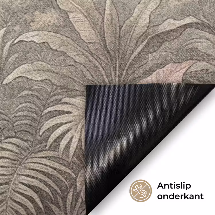 Jungle - Watervallen - Tropisch - Illustratie Deurmat klein -antislip_NL