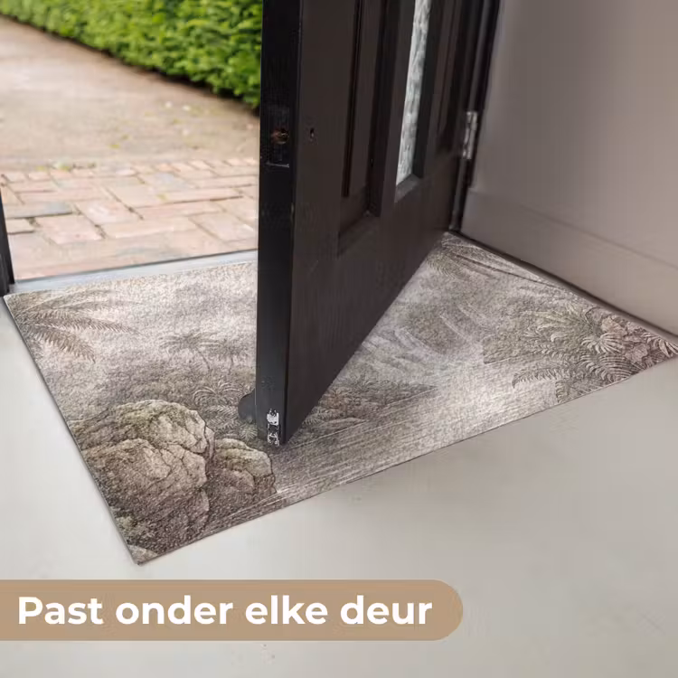Jungle - Watervallen - Tropisch - Illustratie Deurmat klein -USP_NL