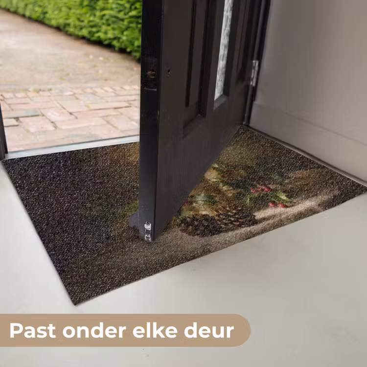 Kaarslicht - Kerst - Veelkleurig Deurmat klein -USP_NL