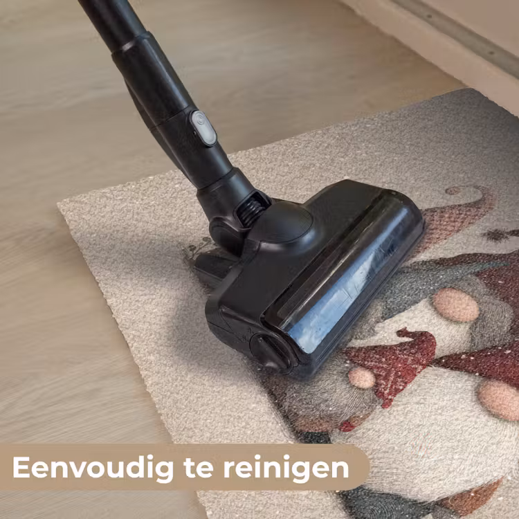 Kabouters - Kerst - Sneeuw - Puntmutsen Deurmat klein -reinigen_NL
