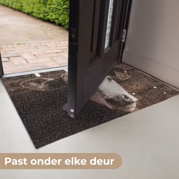 Kalf - Oormerk - Houten stal Deurmat klein -USP_NL