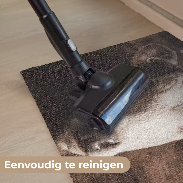 Kalf - Oormerk - Houten stal Deurmat klein -reinigen_NL