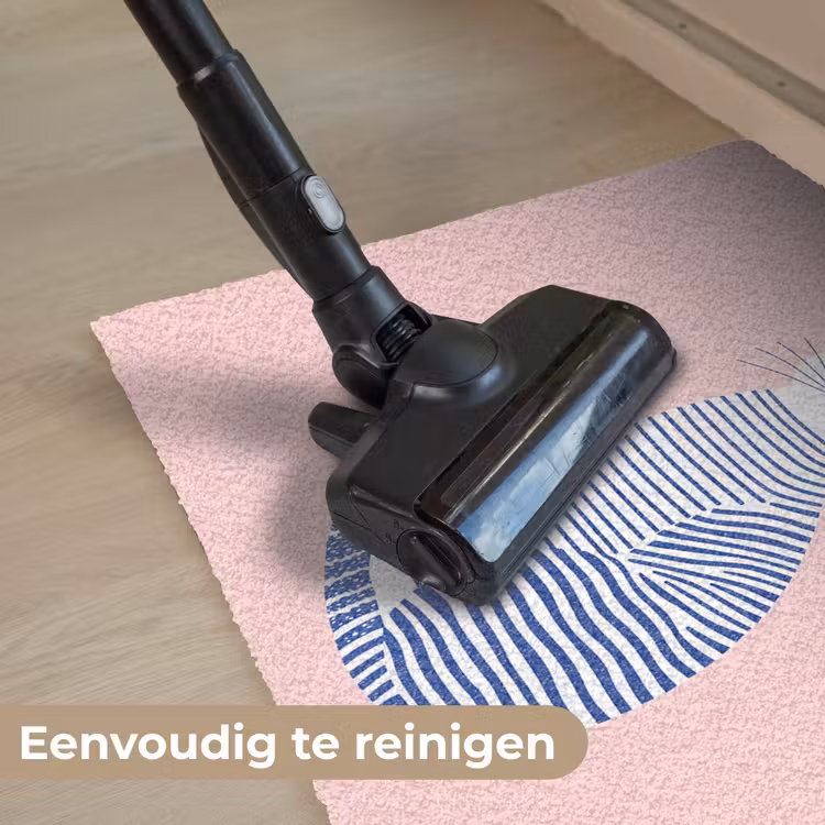 Kat - Illustratie - Minimalistisch - Roze Deurmat klein -reinigen_NL