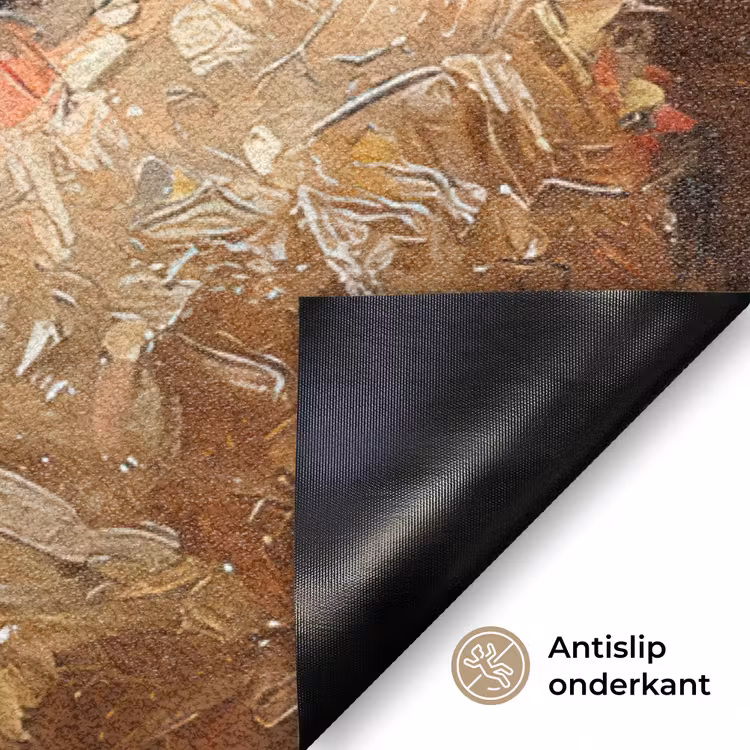 Kat - Kerst - Winter - Dier Deurmat klein -antislip_NL