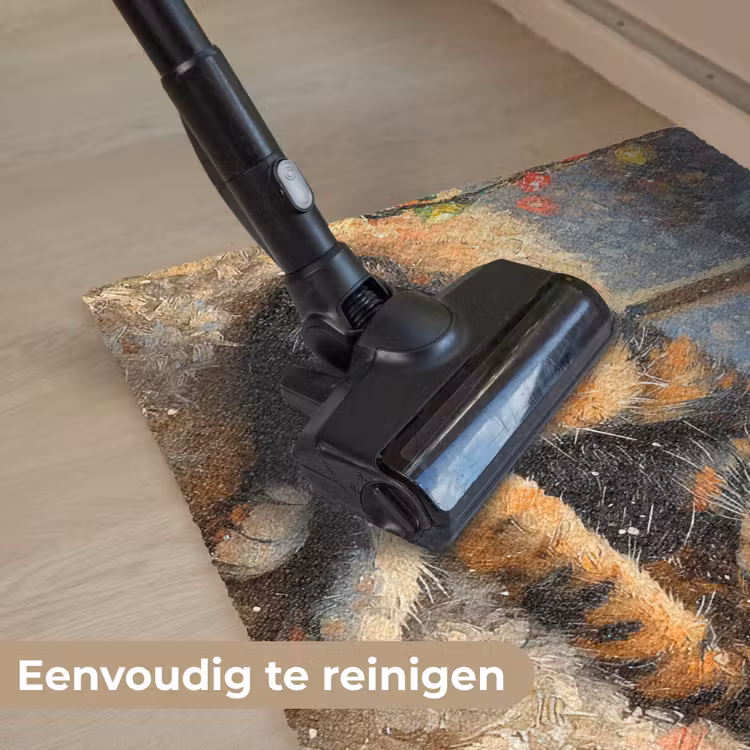 Kat - Kerst - Winter - Dier Deurmat klein -reinigen_NL