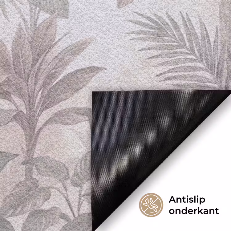Kat - Vogel - Jungle - Illustratie - Dieren Deurmat klein -antislip_NL