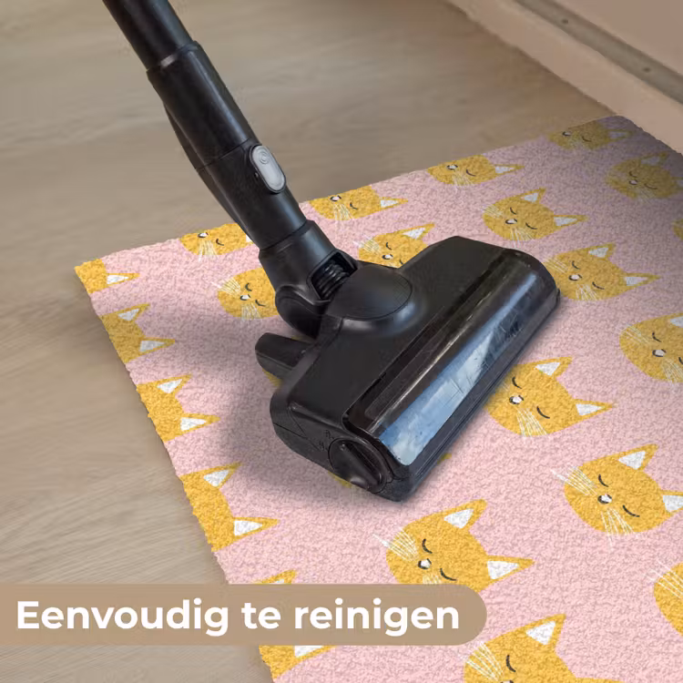 Katten - Patroon - Roze Deurmat klein 898 -reinigen_NL