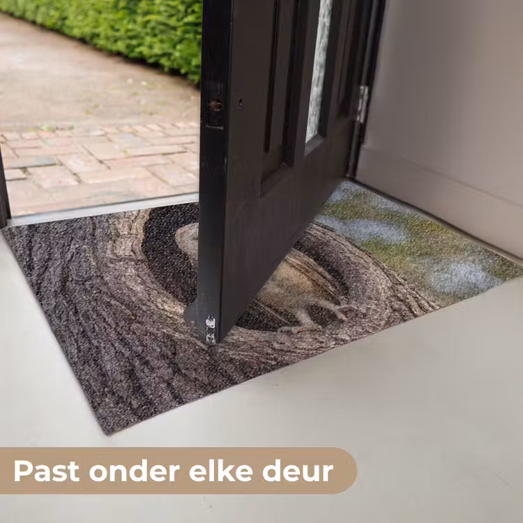 Kerkuil - Boom - Natuur - Bruin Deurmat klein -USP_NL