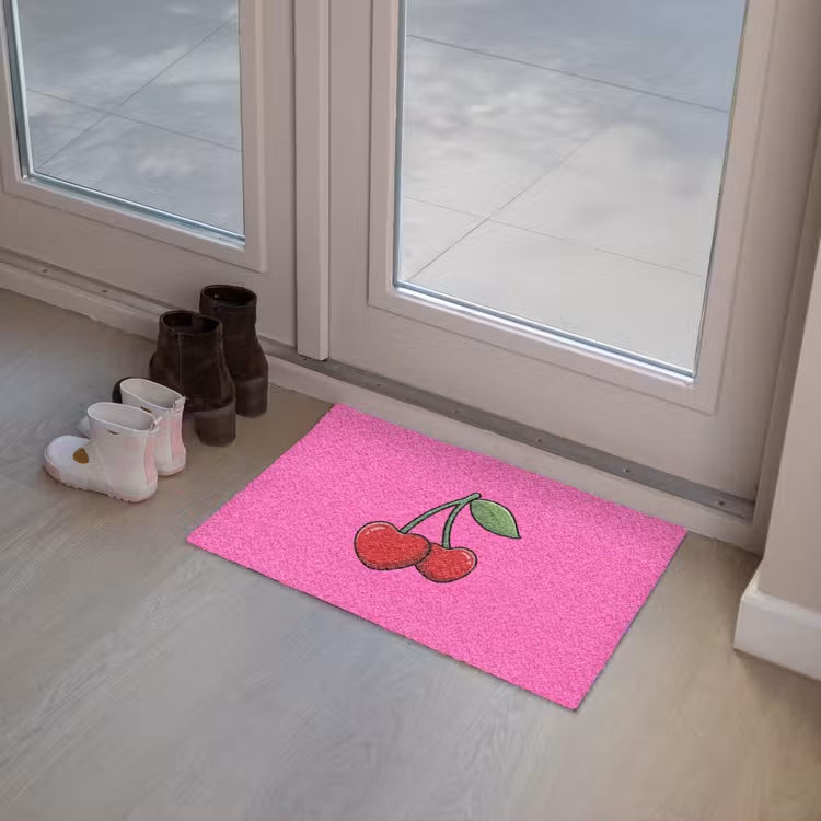 Kers - Roze - Fruit Deurmat klein -sfeer3