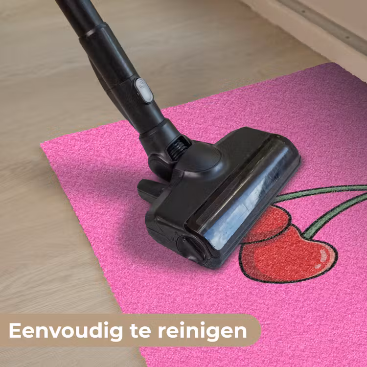 Kers - Roze - Fruit Deurmat klein -reinigen_NL
