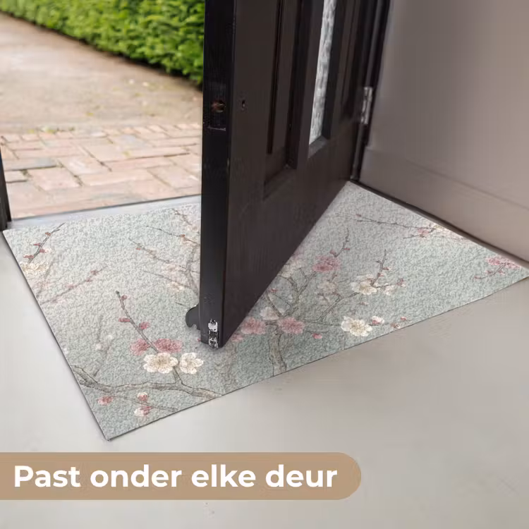 Kersen - Bloesem - Groen Deurmat klein -USP_NL