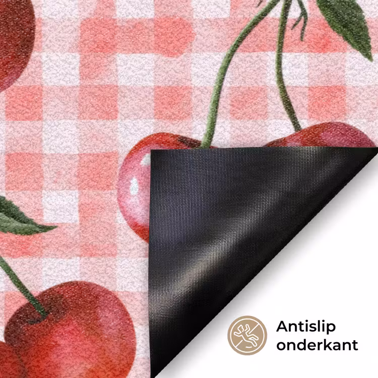 Kersen - Blokken - Rood Deurmat klein 898 -antislip_NL