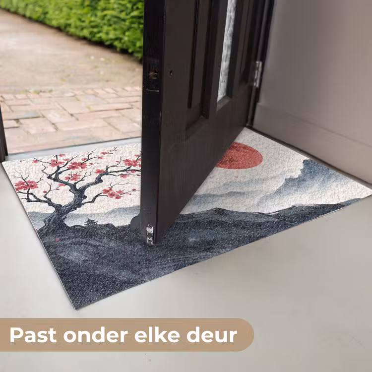 Kersenbloesem - Oosters - Rood Deurmat klein -USP_NL