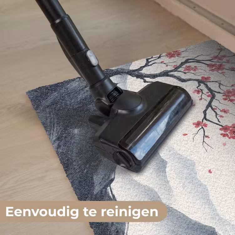 Kersenbloesem - Oosters - Rood Deurmat klein -reinigen_NL