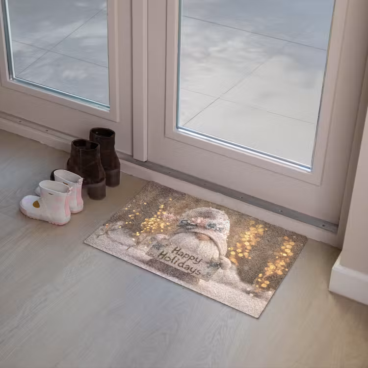 Kerst - Gnome - Bord - Kleurrijk Deurmat klein -sfeer3