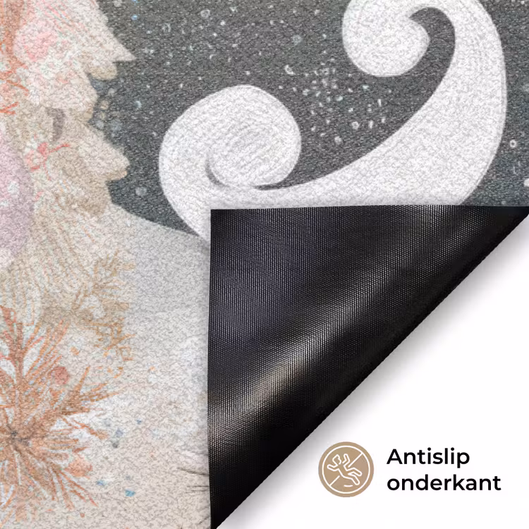 Kerst - Gnomen - Pastel Deurmat klein -antislip_NL