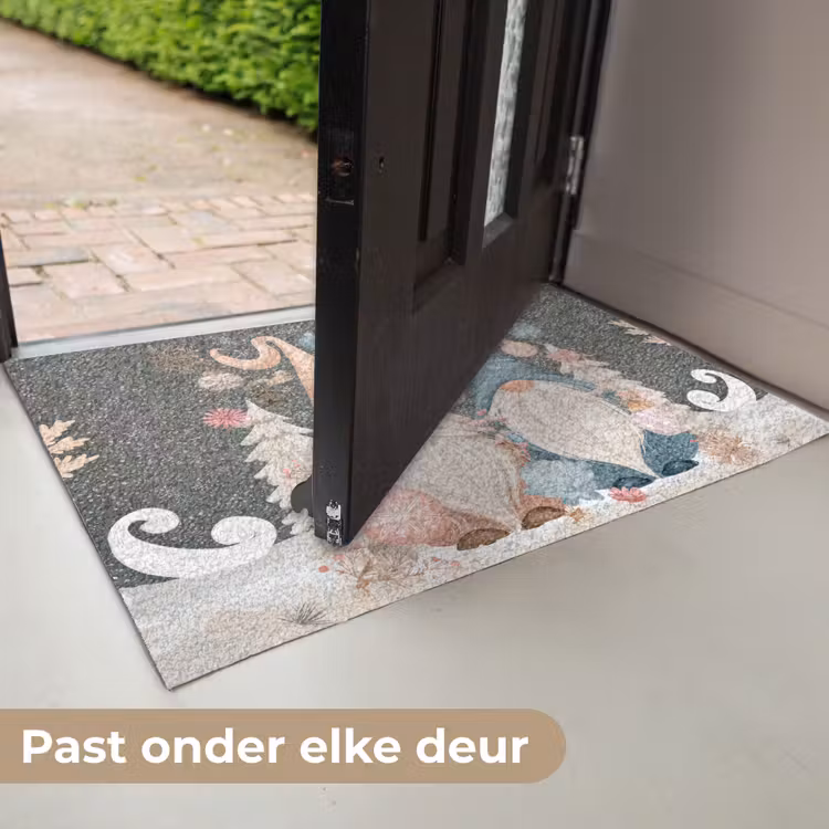 Kerst - Gnomen - Pastel Deurmat klein -USP_NL