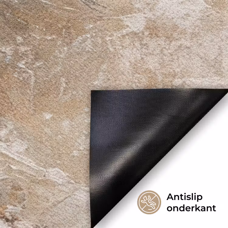 Kerst - Kerstballen - Beige - Goud Deurmat klein -antislip_NL