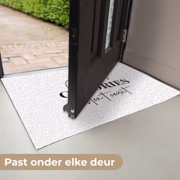 Kerst quote - Winter - Christmas calories - Wit Deurmat klein -USP_NL