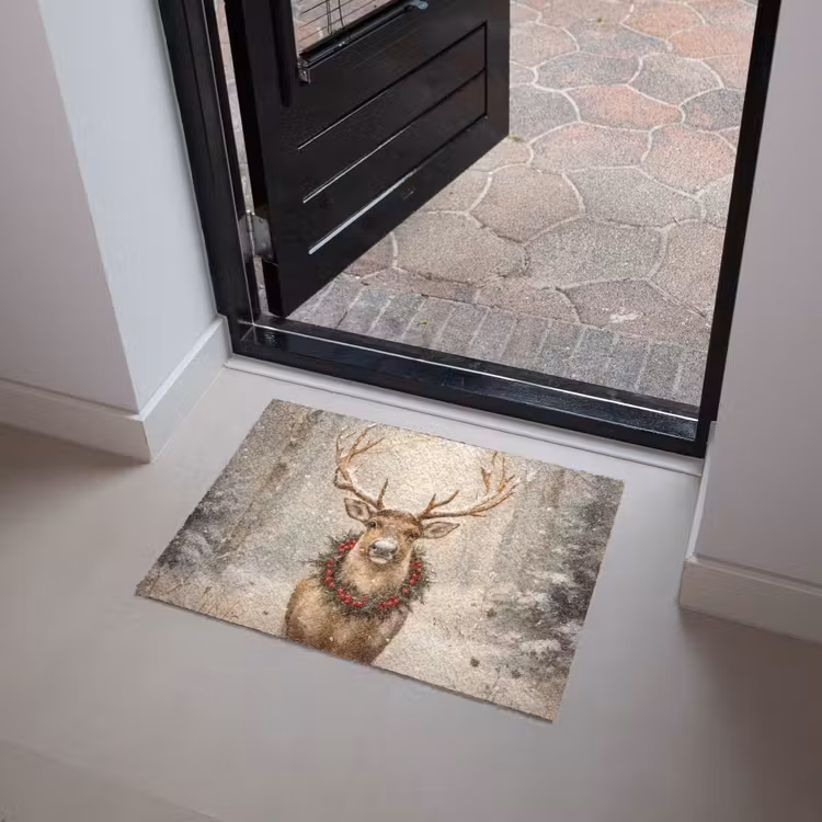Kerst - Rendier - Winter - Krans Deurmat klein -sfeer5