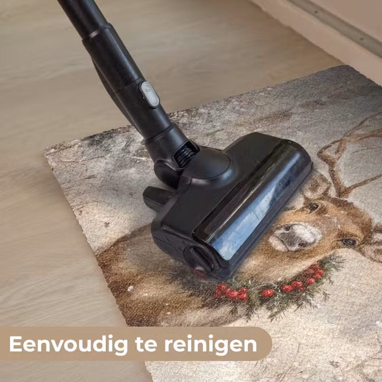 Kerst - Rendier - Winter - Krans Deurmat klein -reinigen_NL
