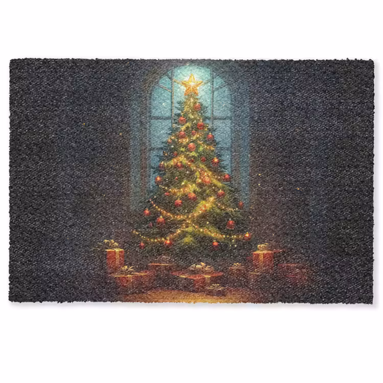 Kerstboom - Cadeau - Kerst - Winter Deurmat klein -zkaufland3d