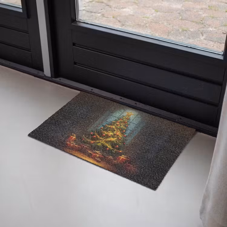 Kerstboom - Cadeau - Kerst - Winter Deurmat klein -sfeer2