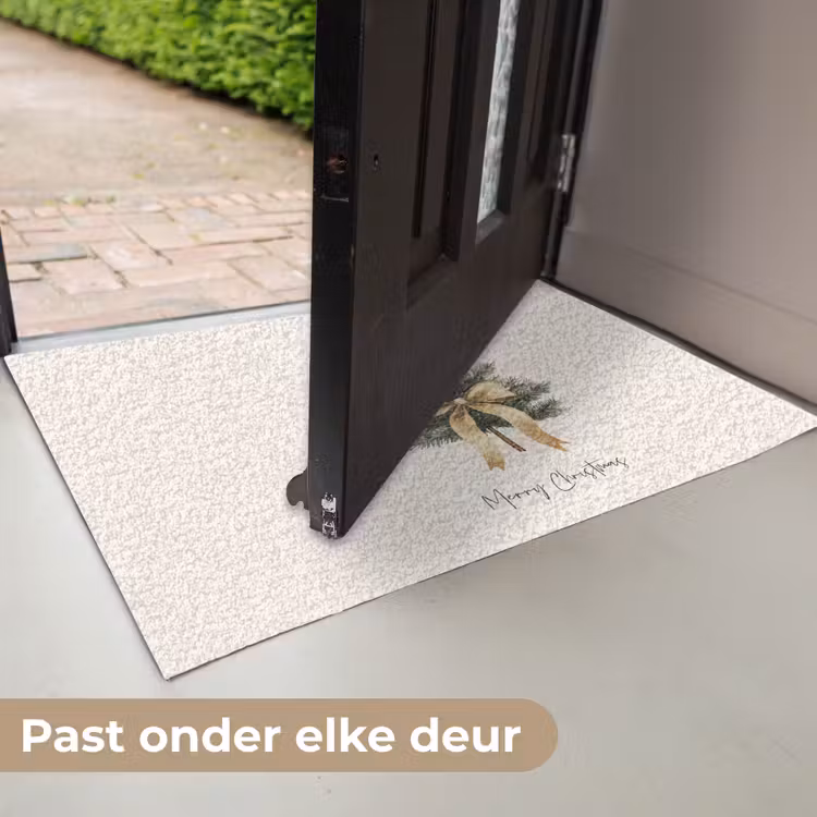 Kerstboom - Kerst - Merry Christmas - Beige Deurmat klein -USP_NL