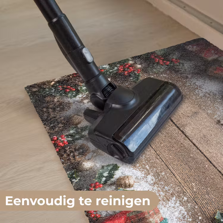 Kerstdecoratie - Geschenken - Hout - Veelkleurig Deurmat klein -reinigen_NL