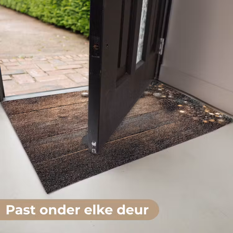 Kersthoekdecoratie - Dennenappels - Lichtjes Deurmat klein -USP_NL