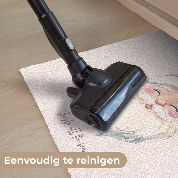 Kerstman - Kerst - Quote - Beige Deurmat klein -reinigen_NL
