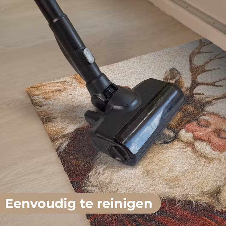Kerstman - Rendier - Kerst - Christmas Deurmat klein -reinigen_NL