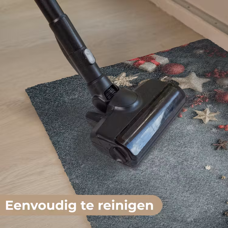 Kerstomlijsting - Hulst - Kleurrijk Deurmat klein -reinigen_NL