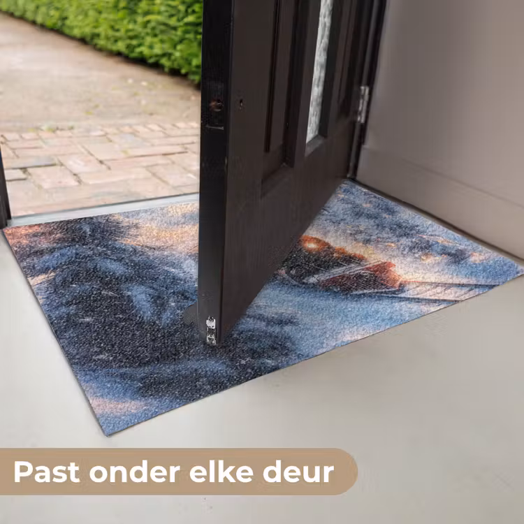 Kersttrein - Sneeuw - Winter - Kerst Deurmat klein -USP_NL