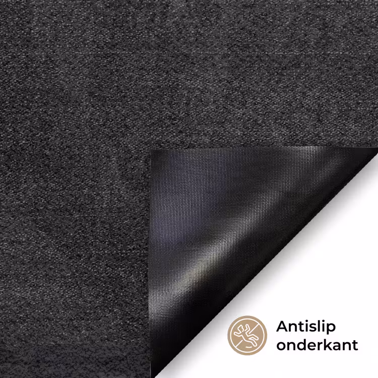Kind - Vogel - Straat - Zwart-wit - Spelen Deurmat klein -antislip_NL