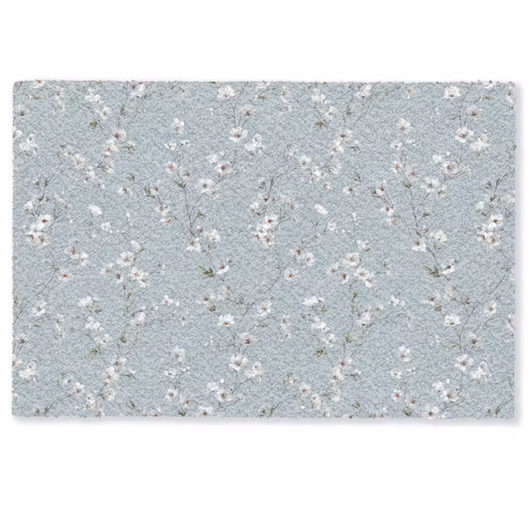 Klassiek - Bloemen - Blauw Deurmat klein 898 -zkaufland3d
