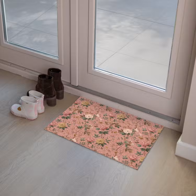 Klassiek - Botanisch - Roze Deurmat klein 898 -sfeer3