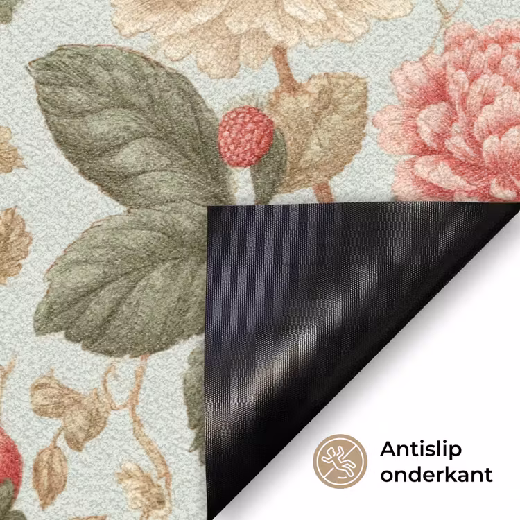 Klassiek - Botanisch - Veelkleurig Deurmat klein 898 -antislip_NL