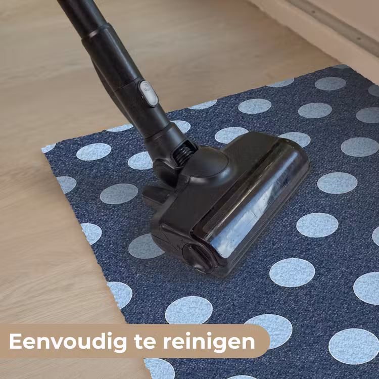 Klassiek - Dots - Blauw Deurmat klein 898 -reinigen_NL