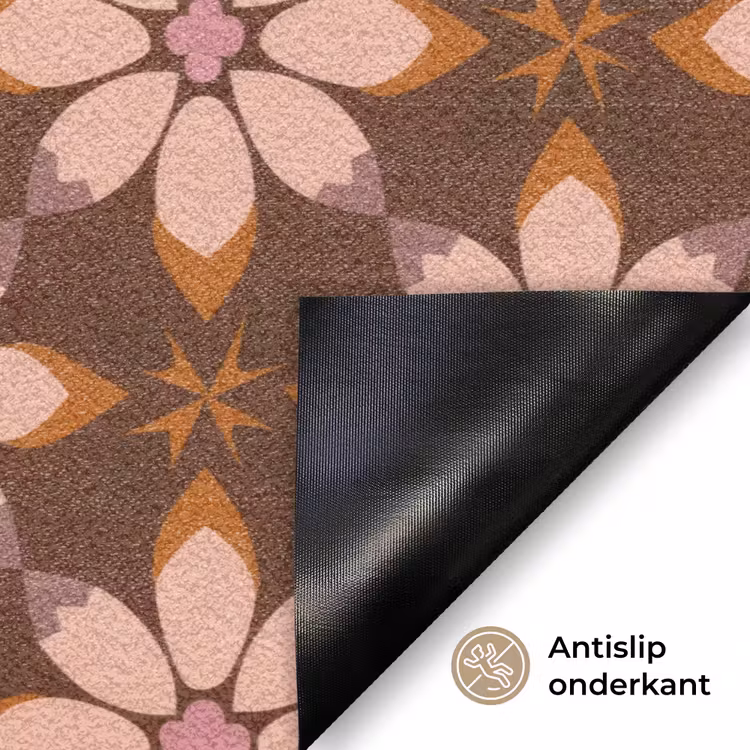 Klassiek - Retro - Bruin Deurmat klein 898 -antislip_NL