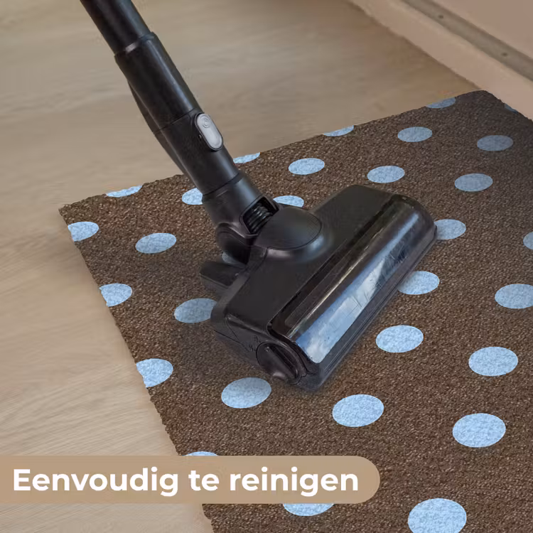 Klassiek - Stippen - Bruin Deurmat klein 898 -reinigen_NL