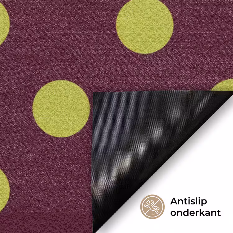 Klassiek - Stippen - Groen Deurmat klein 898 -antislip_NL
