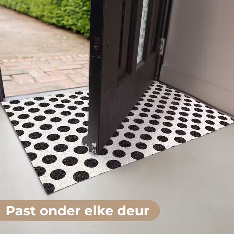 Klassiek - Stippen - Zwart Deurmat klein 898 -USP_NL